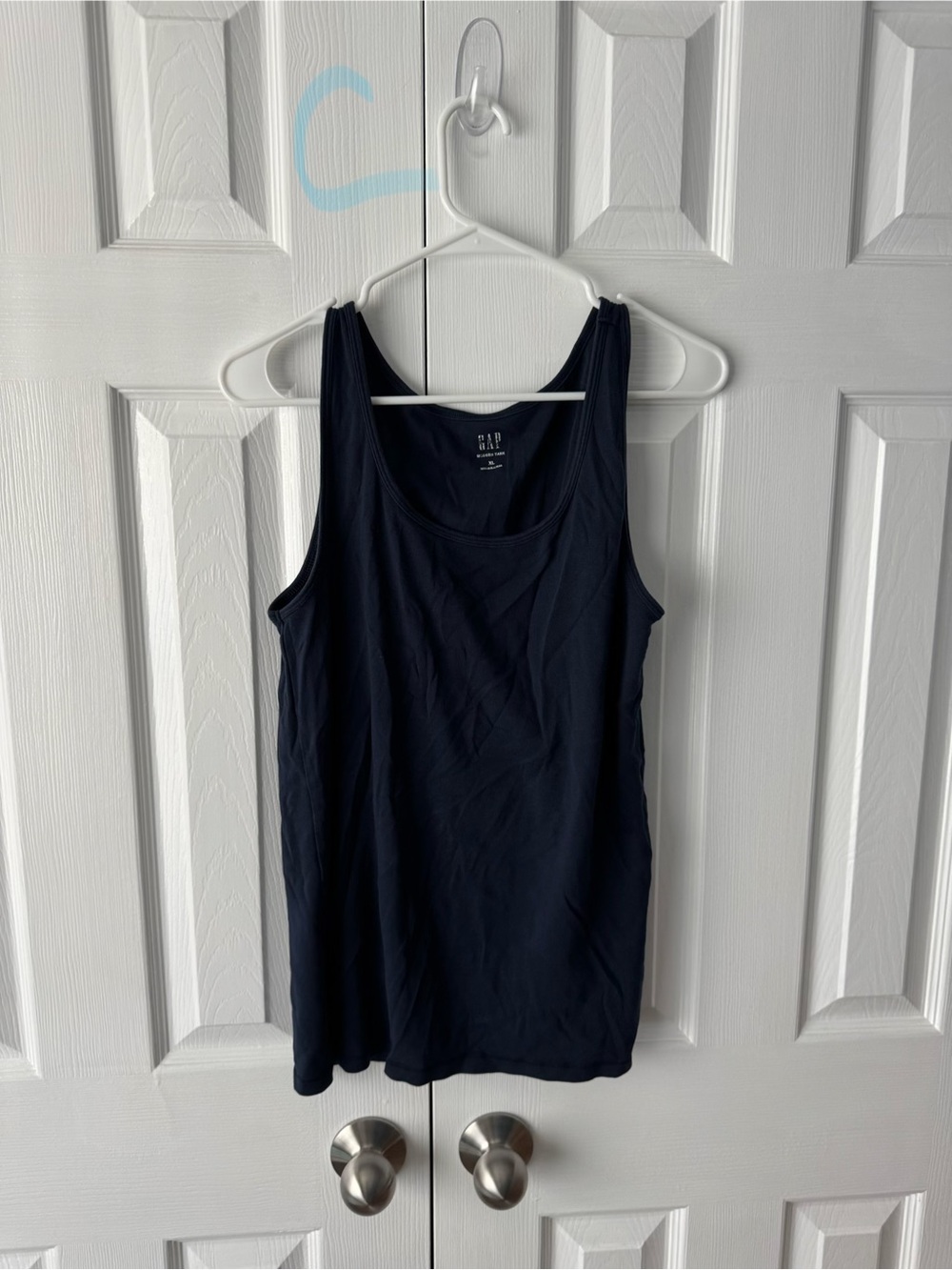 c Gap Navy Blue Tank Top XL Supima Cotton Blend